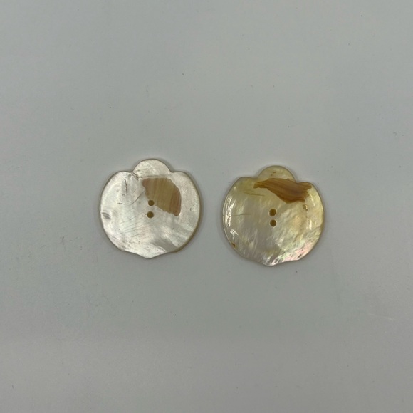 Mother of Pearl Buttons, Pair Large - Picture 4 of 4
